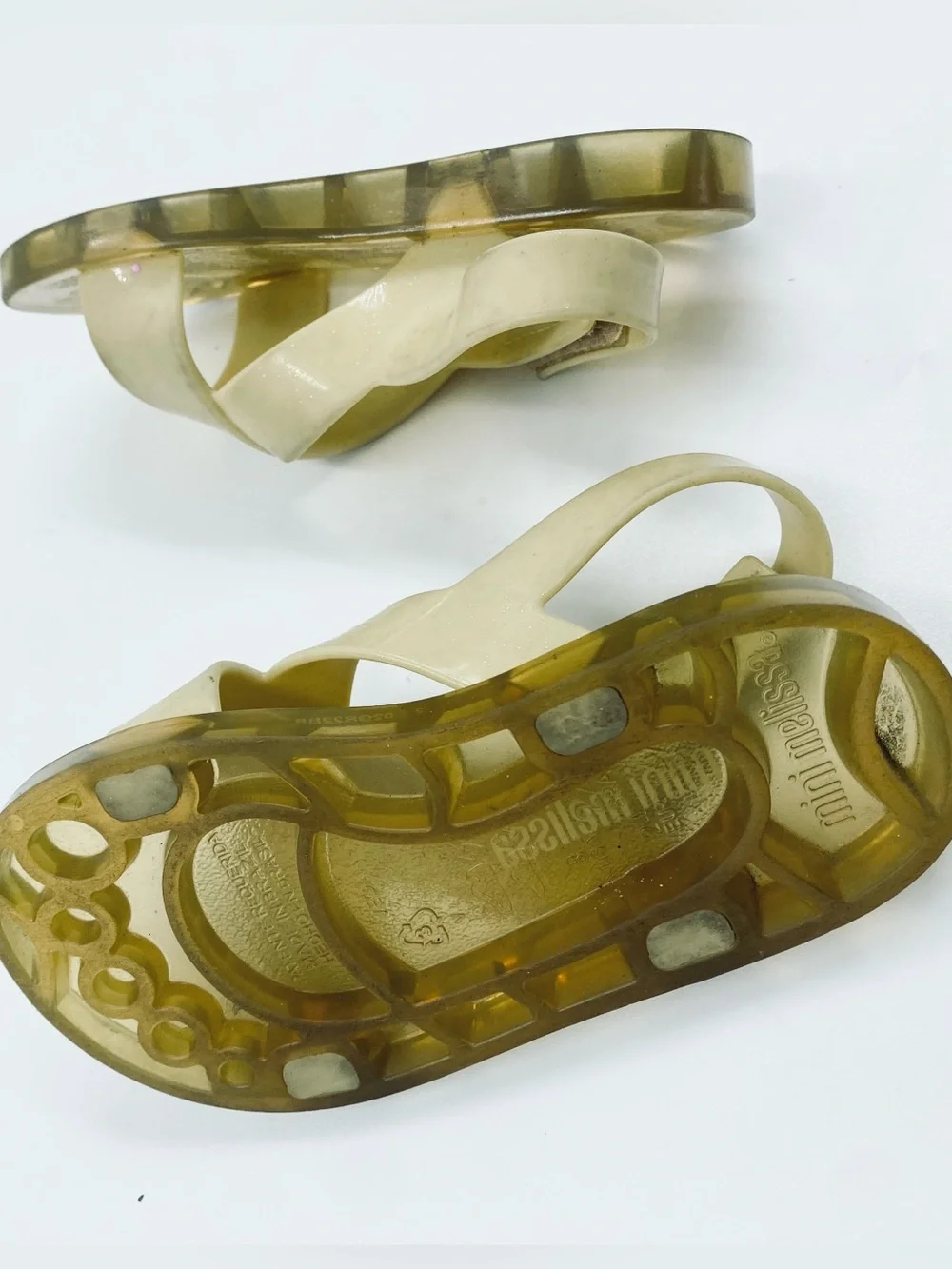 Mini Melissa Strappy Jelly Criss Cross Sandals 8